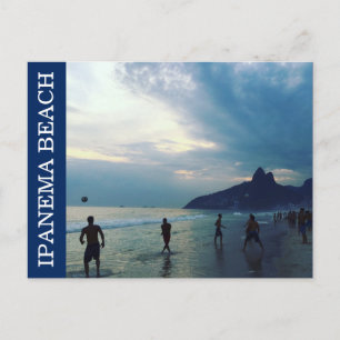 Carte Postale plage d'ipanema football
