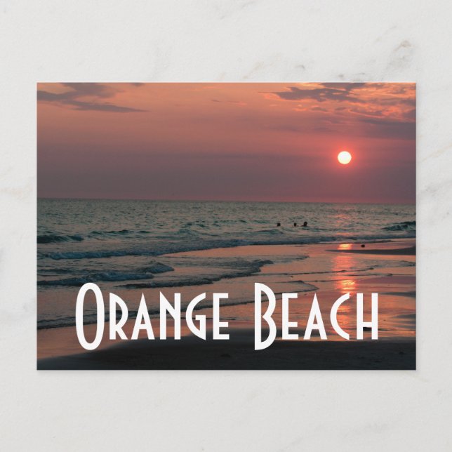 Carte Postale Plage d'Orange (Devant)
