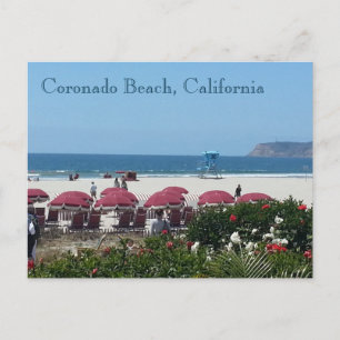 Carte Postale Plage du Coronado à l'Hotel Del Coronado