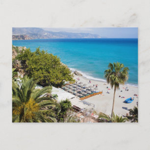Carte Postale Plage et mer à Nerja