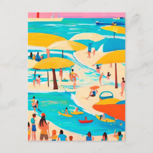Carte Postale Plage été