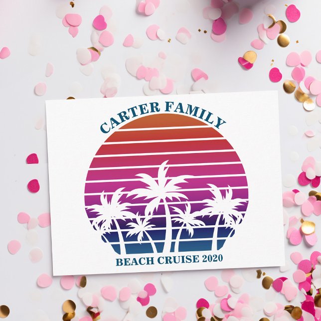 Carte Postale Plage Famille Réunion Croisière personnalisée Vaca (Créateur téléchargé)