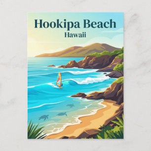 Carte Postale Plage Hookipa Hawaï
