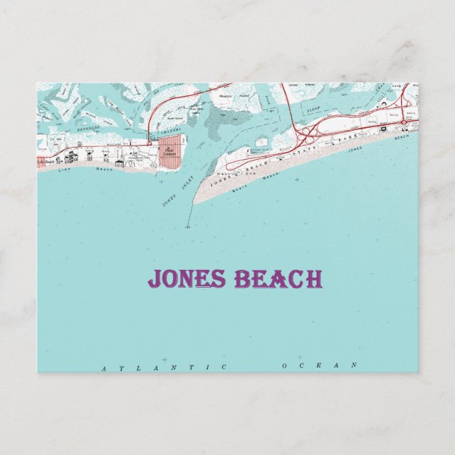 Carte Postale Plage New York de Jones (Devant)