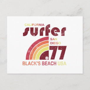 Carte Postale plage noire californie