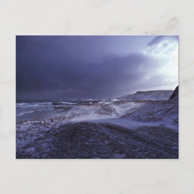 Carte Postale Plage nord de l'île de Shemya (Devant)