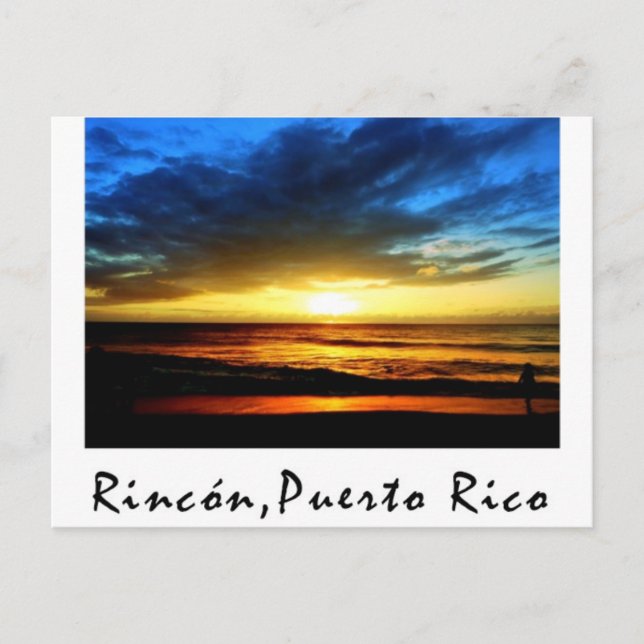 Carte Postale Plage Porto Rico de Rincon (Devant)