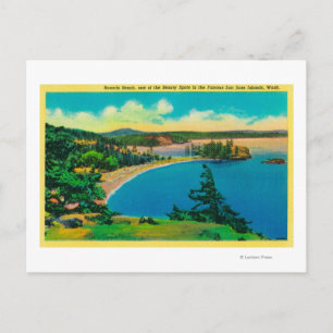 Carte Postale Plage Rosario dans les îles San Juan, Washington