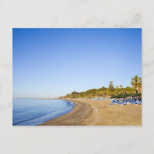 Carte Postale Plage sur la Costa del Sol à Marbella