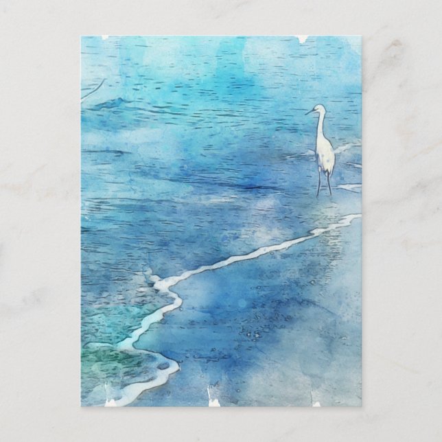 Carte Postale Plage tropicale à Turquoise Aqua Turquoise Blue (Devant)