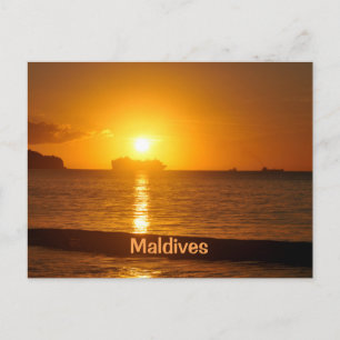 Carte Postale Plage tropicale aux Maldives