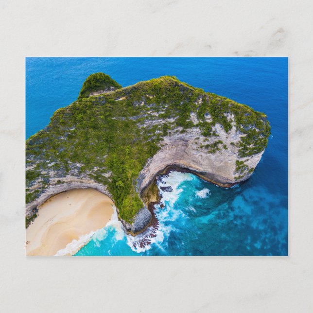Carte Postale Plage tropicale de l'île Ocean (Devant)
