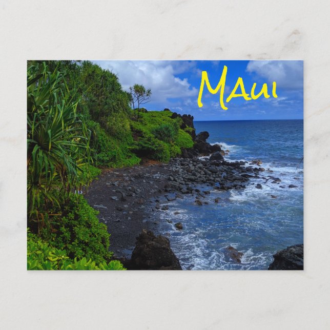 Carte Postale Plage tropicale de Maui Hawaiian Island (Devant)