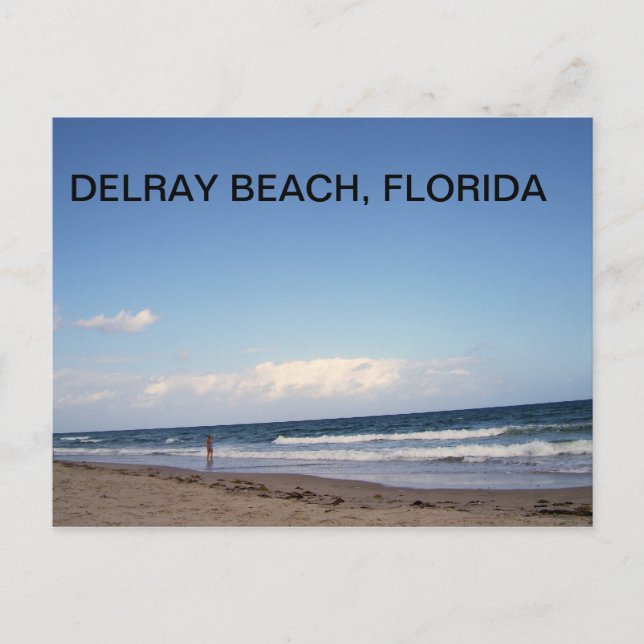 CARTE POSTALE PLAGES DE DELRAY BEACH (Devant)
