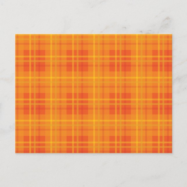 Carte Postale Plaid à automne orange (Devant)