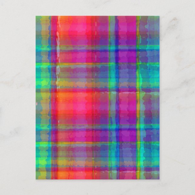 Carte Postale Plaid lumineux (Devant)