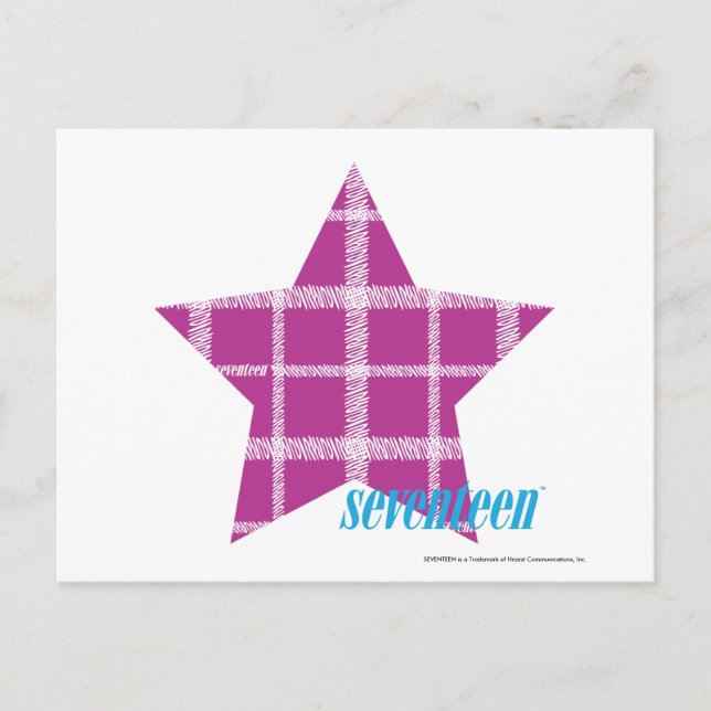Carte Postale Plaid Purple 3 (Devant)