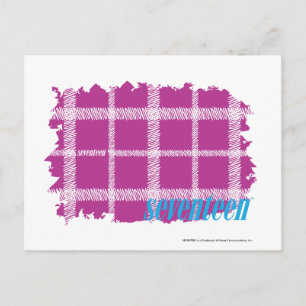 Carte Postale Plaid Purple 4