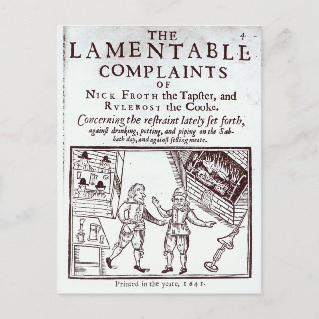 Carte Postale Plaintes Lamentables (Devant)