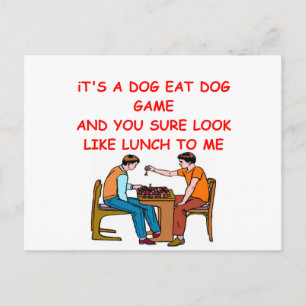 Carte Postale plaisanterie aux échecs