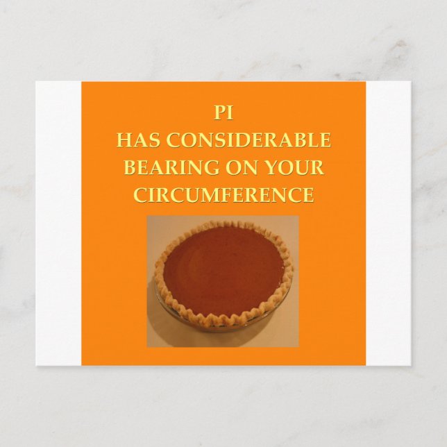 Carte Postale plaisanterie mathématique (Devant)