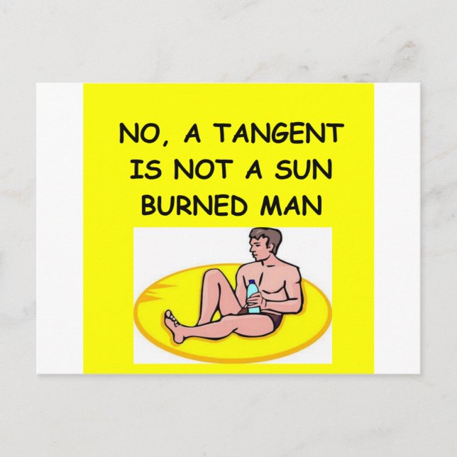 Carte Postale plaisanterie mathématique (Devant)