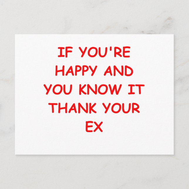 Carte Postale plaisanterie sur le divorce (Devant)
