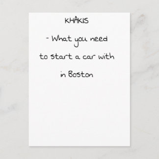 Carte Postale Plaisanteries de Boston