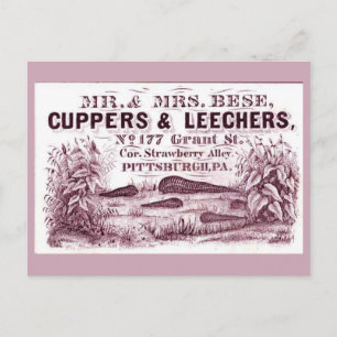 Carte Postale PLAISANTES MÉDICALES Vintages CUPPERS & LEECHERS