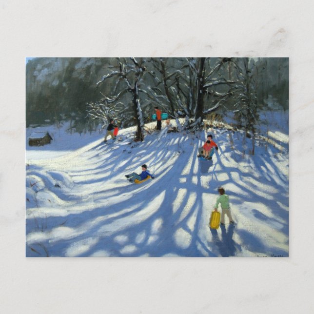 Carte Postale Plaisir dans la neige Morzine France (Devant)