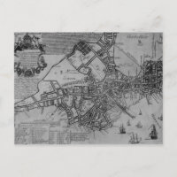 Plan de Boston, Nouvelle-Angleterre, 1739