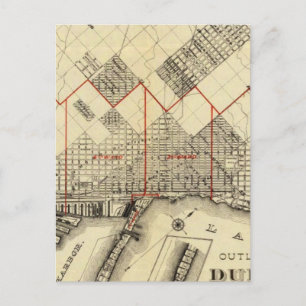 Carte Postale Plan de Duluth et des banlieues