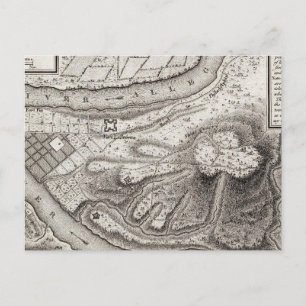 Carte Postale Plan de la ville de Pittsburg