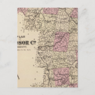 Carte Postale Plan de la Windsor Company dans le Vermont