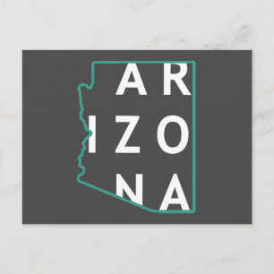 Carte Postale Plan de l'État de l'Arizona