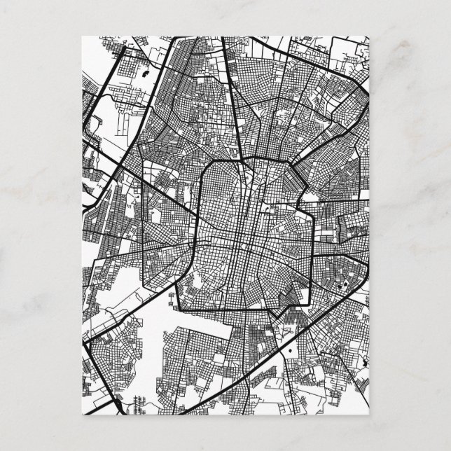 Carte Postale Plan de Mérida Mexico City (Devant)
