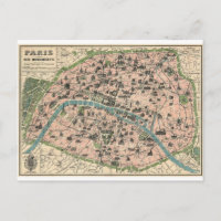 Plan de Paris et ses monuments