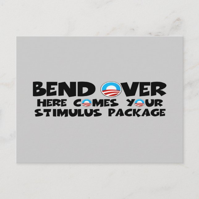 Carte Postale Plan de relance anti-Obama (Devant)