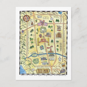 Carte Postale Plan de Reno