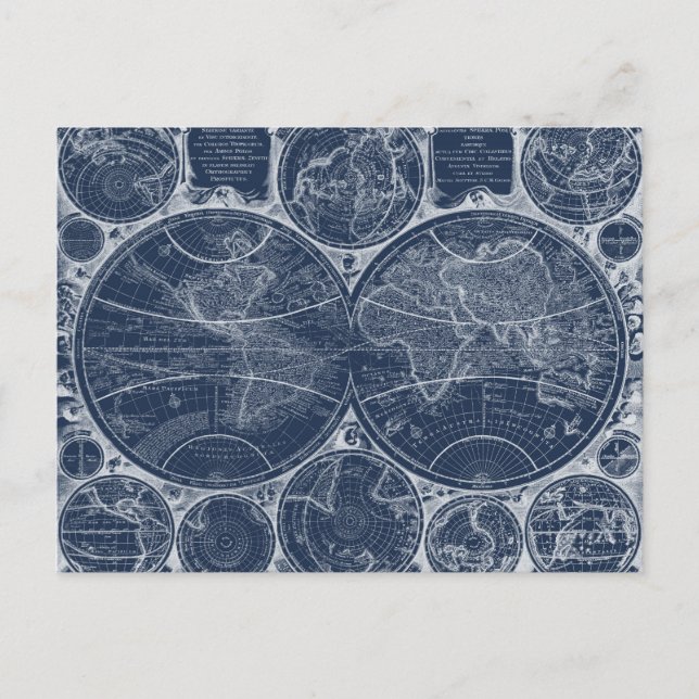 Carte Postale Plan directeur mondial (Devant)