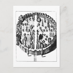 Carte Postale Plan du Jardin Botanique de l'Université