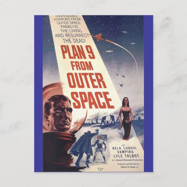 Carte Postale Plan neuf de l'espace extra-atmosphérique" (Devant)