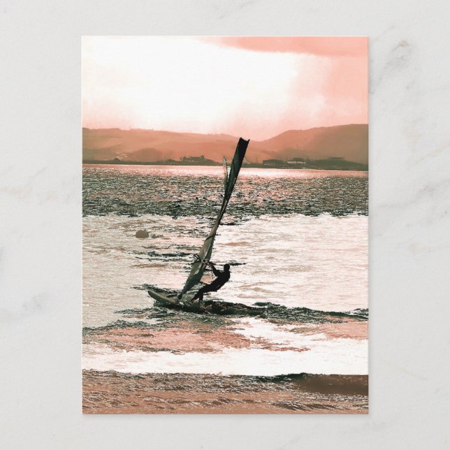 CARTE POSTALE PLANCHE À VOILE (Devant)