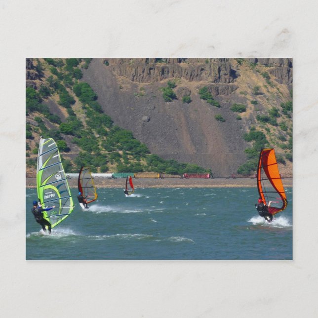 Carte Postale Planche à voile à Hood River (Devant)