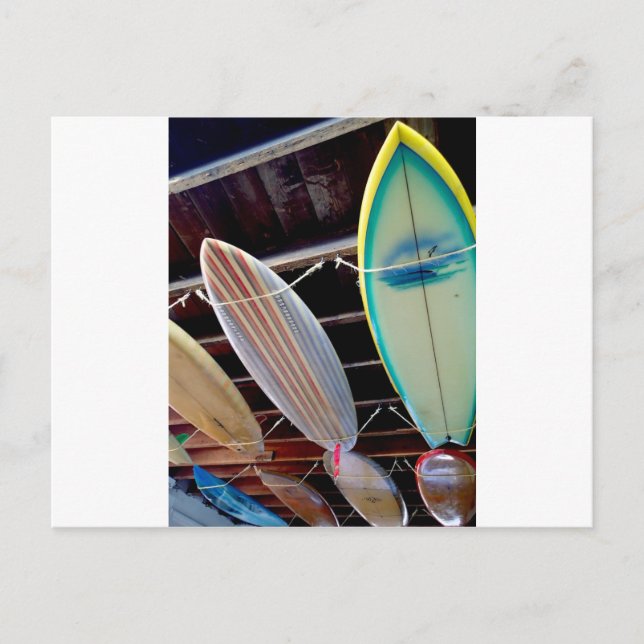 Carte Postale Planches de surf (Devant)