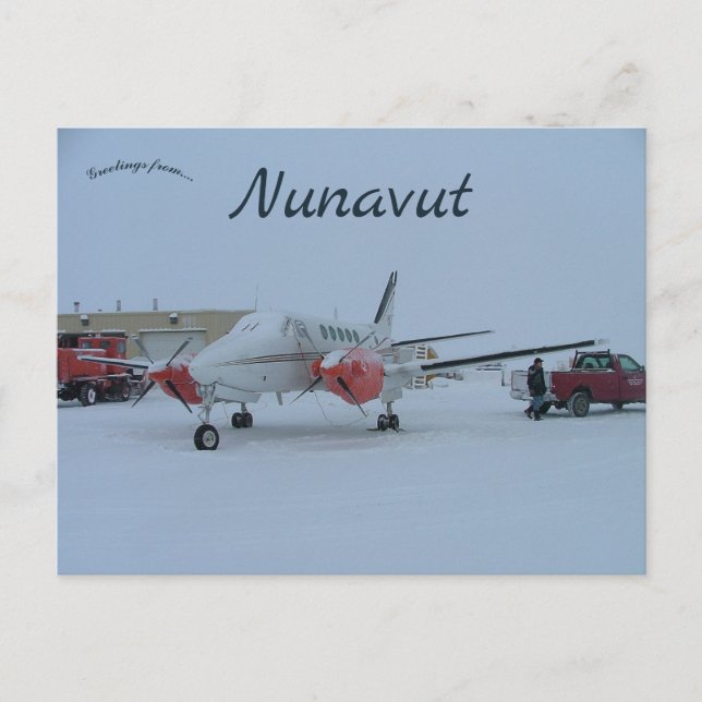 Carte Postale Plane in Arctic Bay Nunavut Canada (Devant)