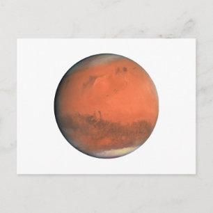 Carte Postale PLANET MARS true color naturel