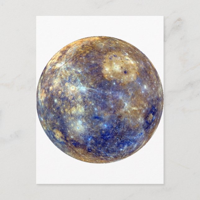 Carte Postale PLANET MERCURY v2 (système solaire) ~ (Devant)