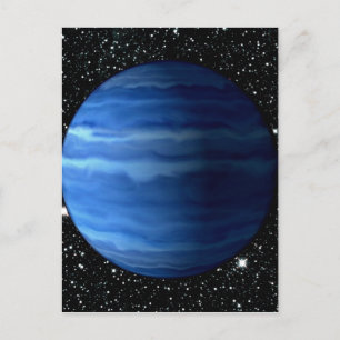 Carte Postale PLANET URANUS v.2 arrière - plan étoile (système s