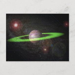 Carte Postale planète annelée